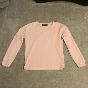 Pink waffle long sleeve shirt size small